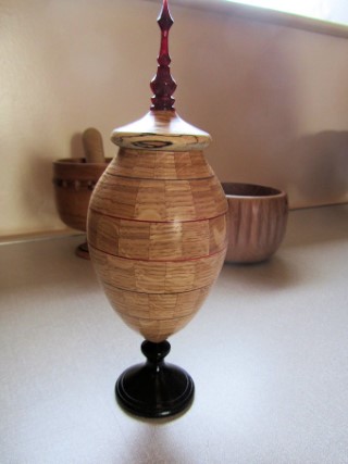 Lidded vase by Chris Withall